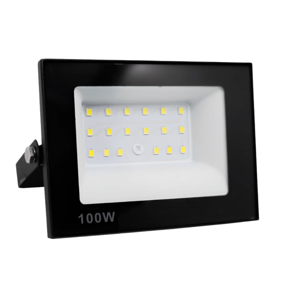 Refletor Bivolt Holofote Led 100W Prova D’Água IP66 Frio Branco Iluminação Forte