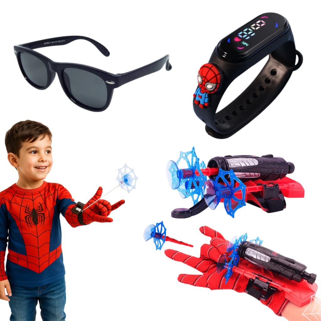 Brinquedo Lançador Teia Solta Teia Homem Aranha Menino