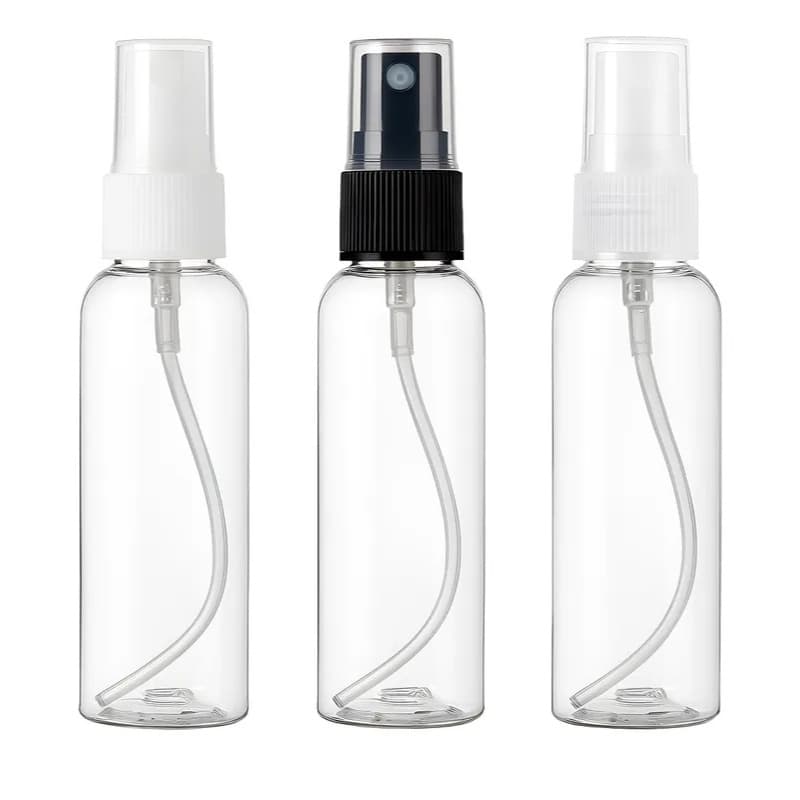 20 Frascos Pet 100 Ml Cilíndrico Válvula Spray Para Perfumes