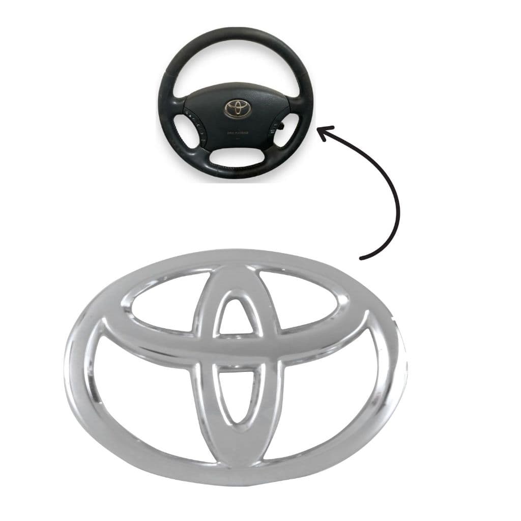 Emblema do Volante da Hilux 06/16 Etios 2013/16 Corolla 2009 a 2016 Logo Toyota
