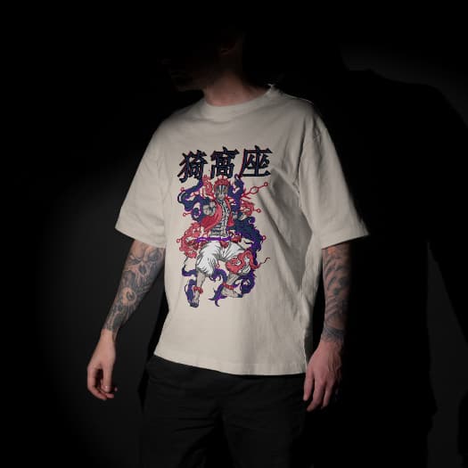 Camiseta Streetwear Unissex Anime Demon Slayer Akasa - 100% ALGODÃO