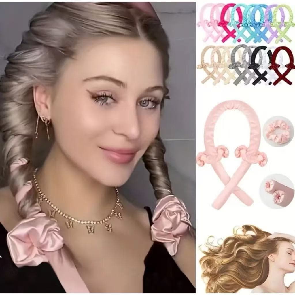 Kit Modelador De Cachos Cetim + Scrunchies