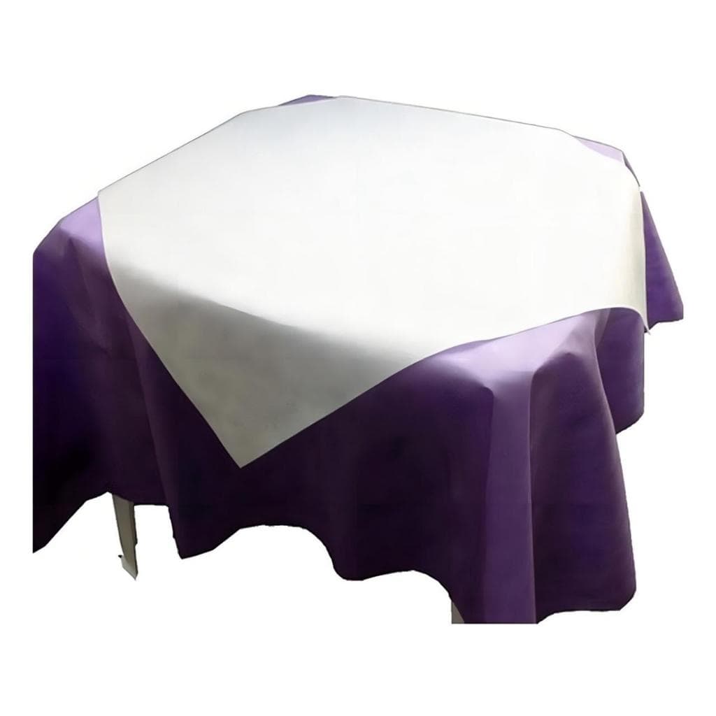 Toalha De Mesa Perolizada Branca 80 X 1200 X 50 Un Desc.