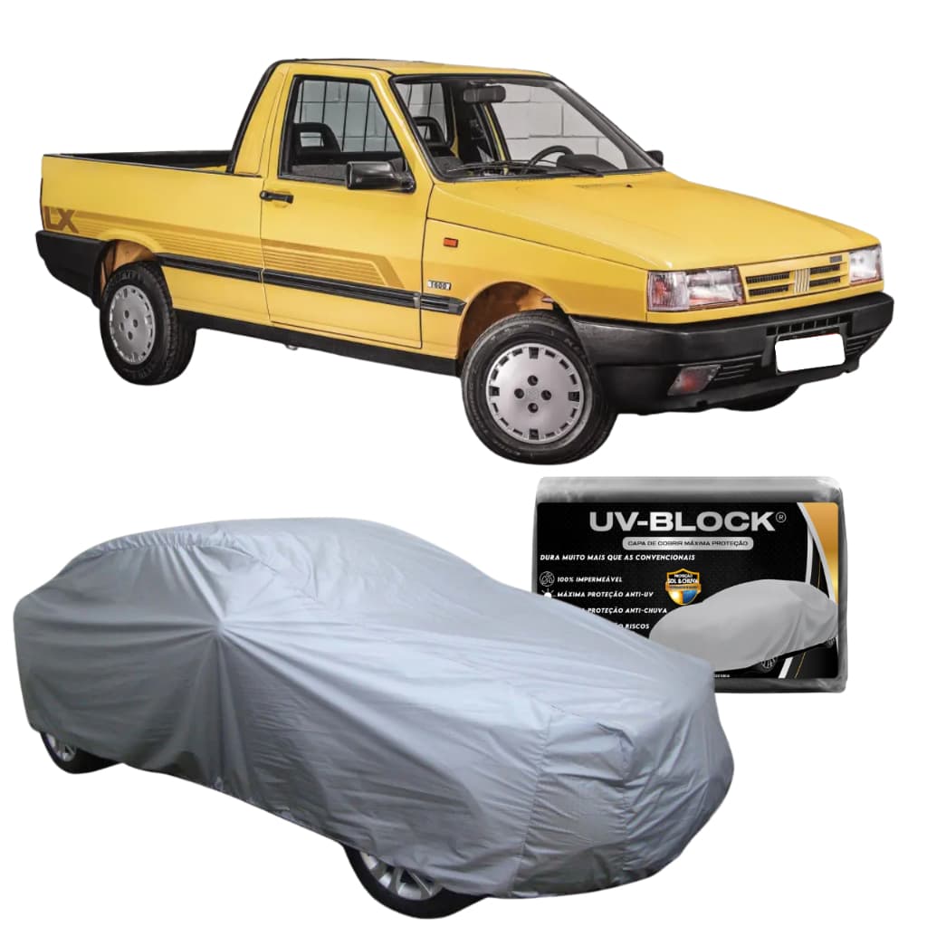 Capa Cobrir Veículo Fiat Fiorino - Lona Carro Impermeável Protege Sol e Chuva UV BLOCK