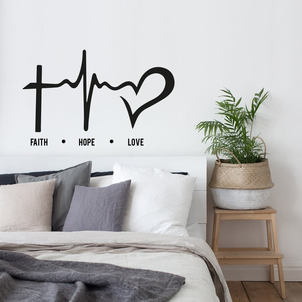 Adesivo de Parede Frase Preta para Sala Quarto Modelos