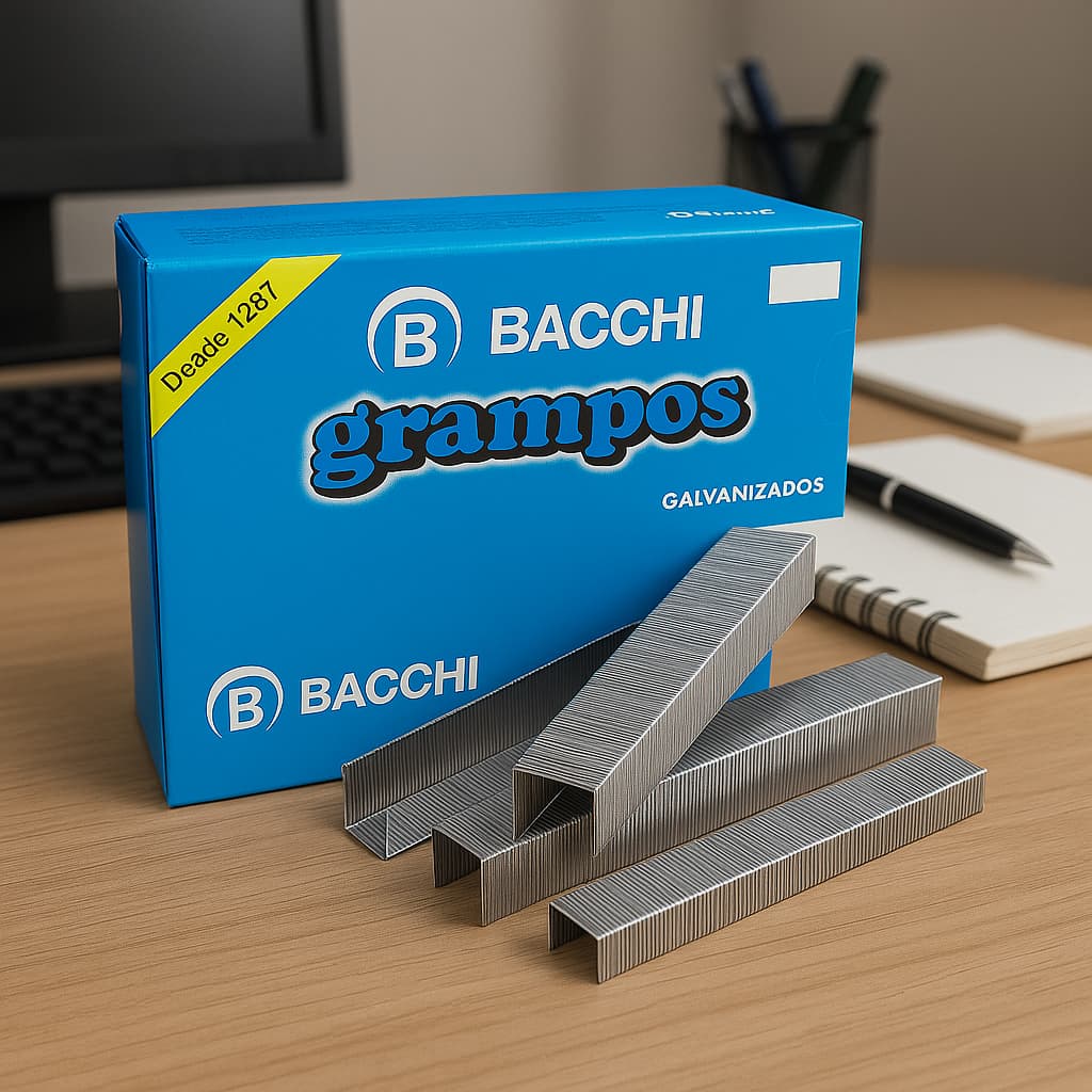 Grampo P/ Grampeador 23/24 Galvanizado 1 Mil Unid. - Bacchi