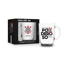 Caneca Vidro Toronto Color Times - Corinthians Vidro Corinthians 300ml