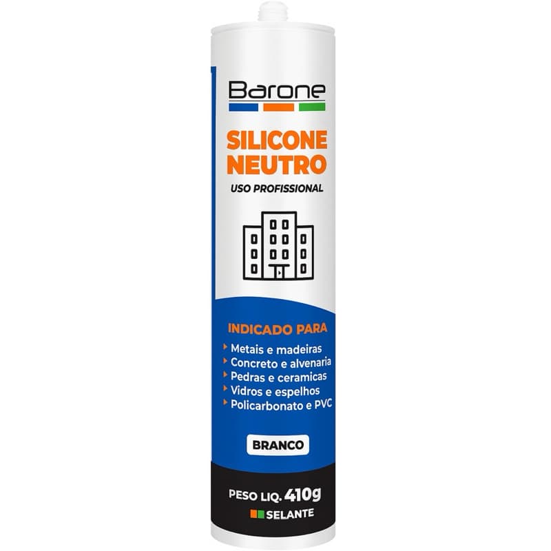 Silicone Barone Neutro Branco 410g Selante