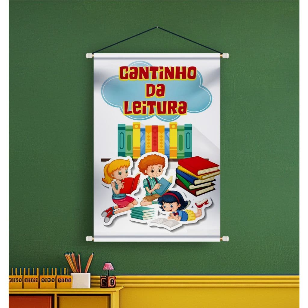 BANNER PEDAGÓGICO - CANTINHO DA LEITURA