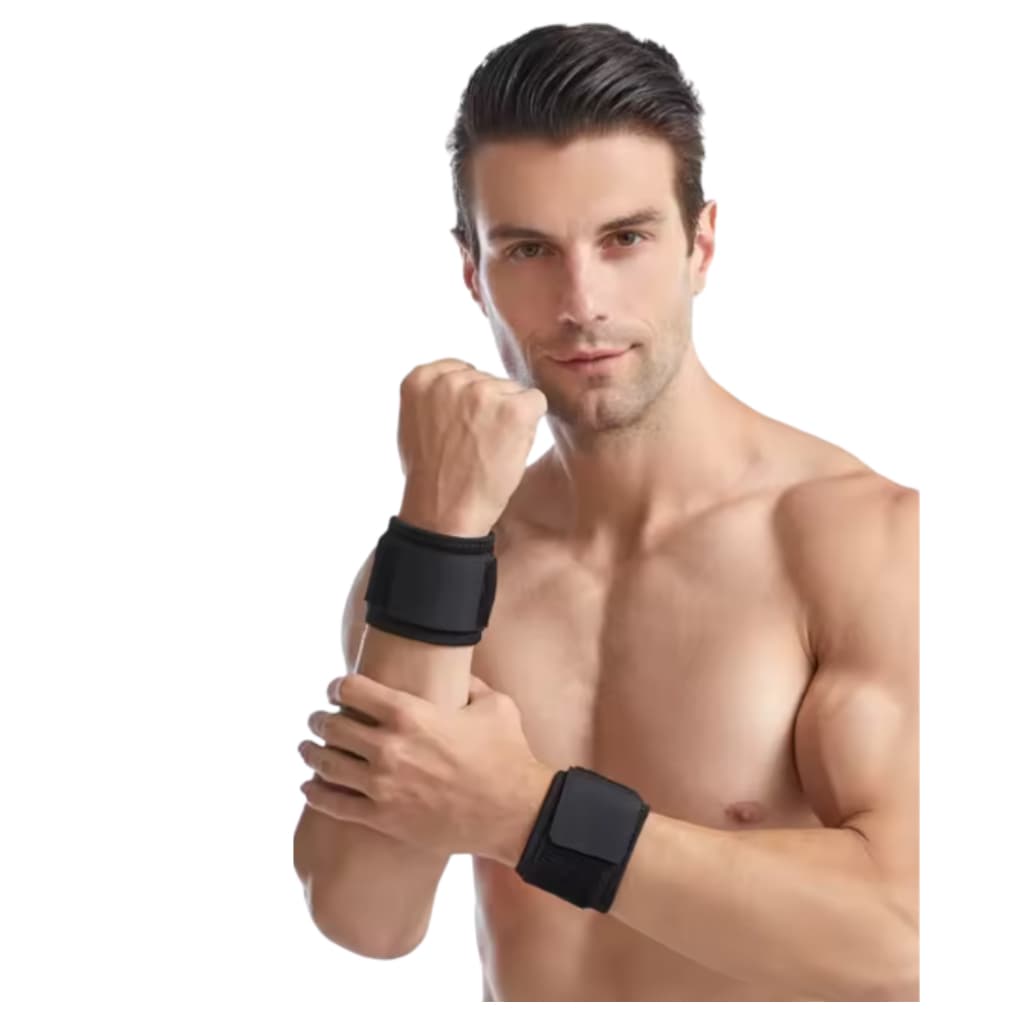 Munhequeira Ajustável Anatômica Neoprene Original para Esporte Alívio de Dor Pulso Academia