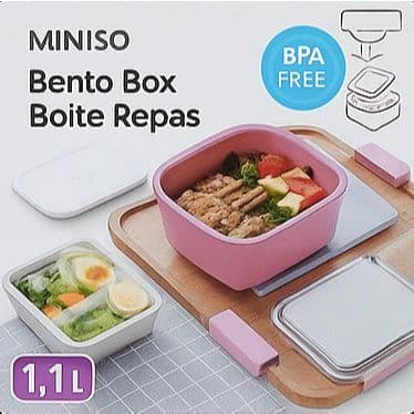 Marmita-Lancheira -Kit Saladeira com 2 Níveis e Talher 1,1 Litro - Rosa