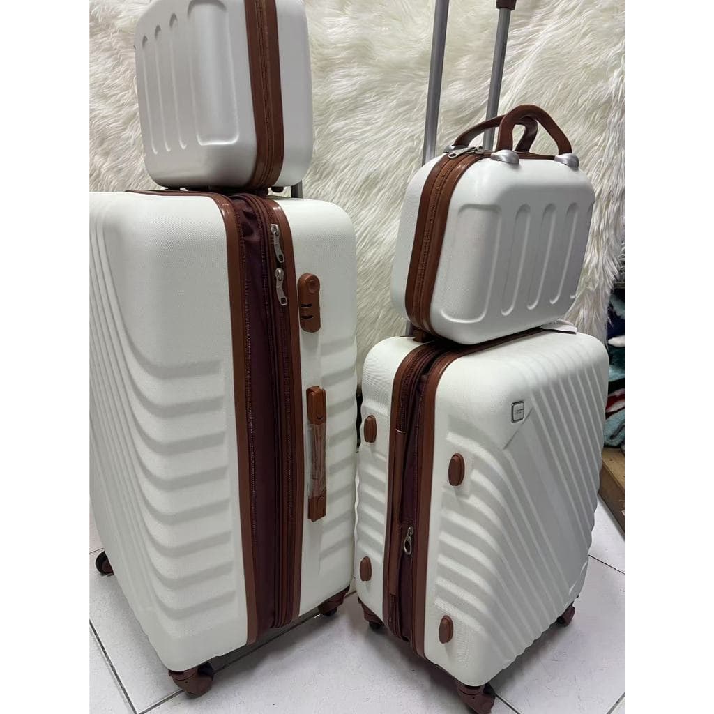 Kit De Mala＋Frasqueira MALA GRANDE Expansível de viagem 50kg zíper duplo com rodinha REMOVIVEIS 360º