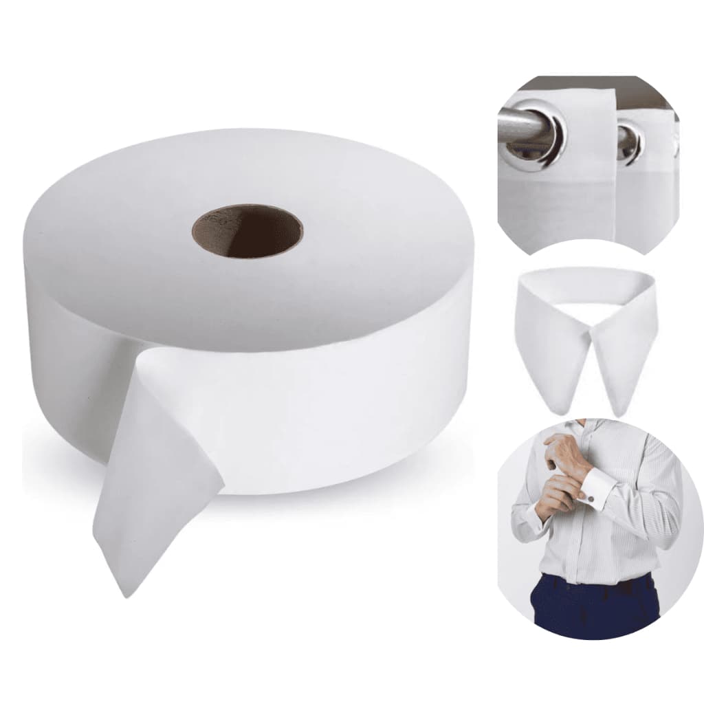 Entretela de Plastico para Cortinas  Sem Furo - 10mts