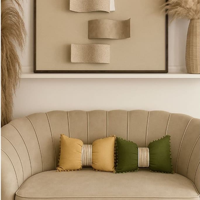 2 Almofada Cheia Retangular ou Laço Estilo Boho Chic Detalhada
