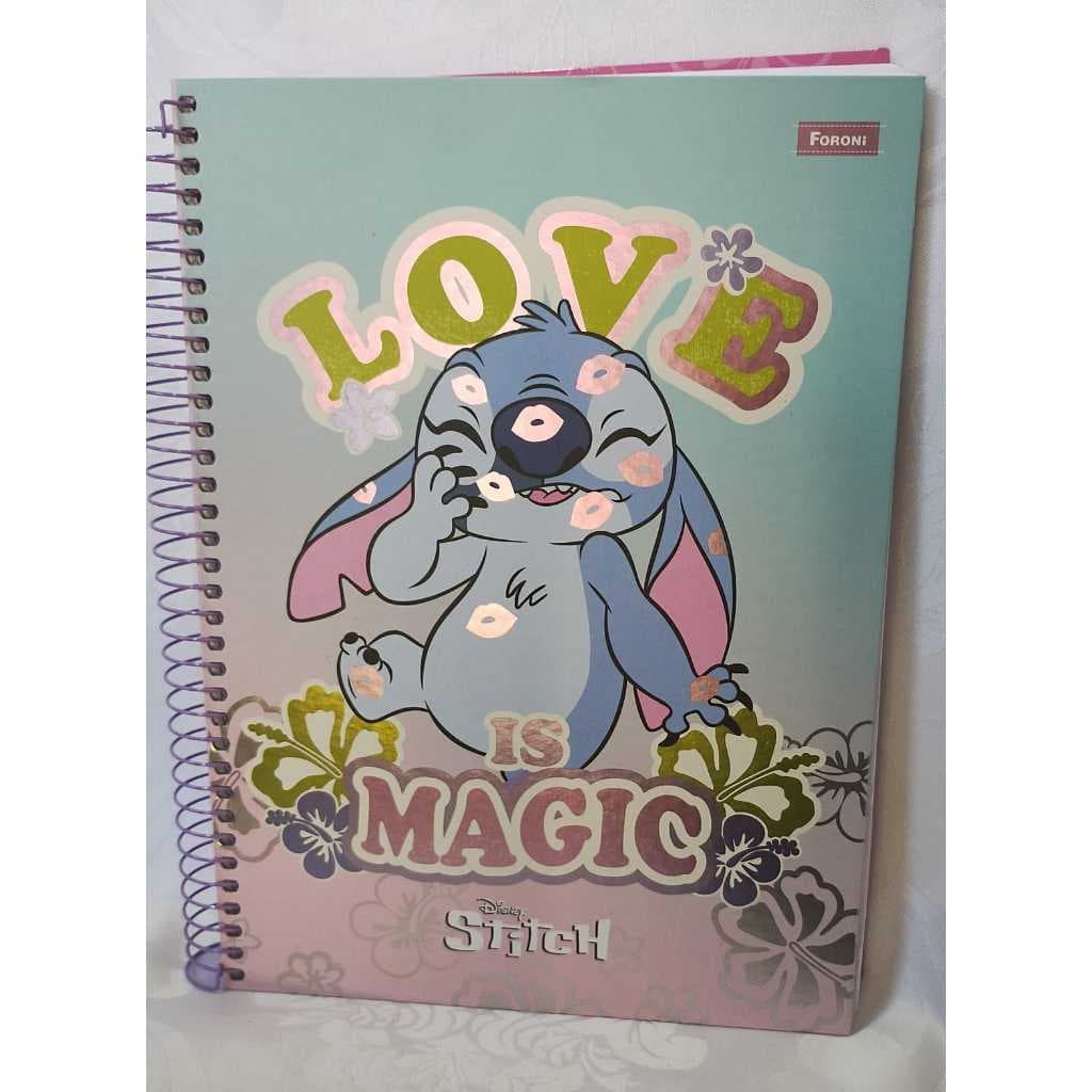 Caderno Universitário STITCH 10 Matérias 160 Folhas