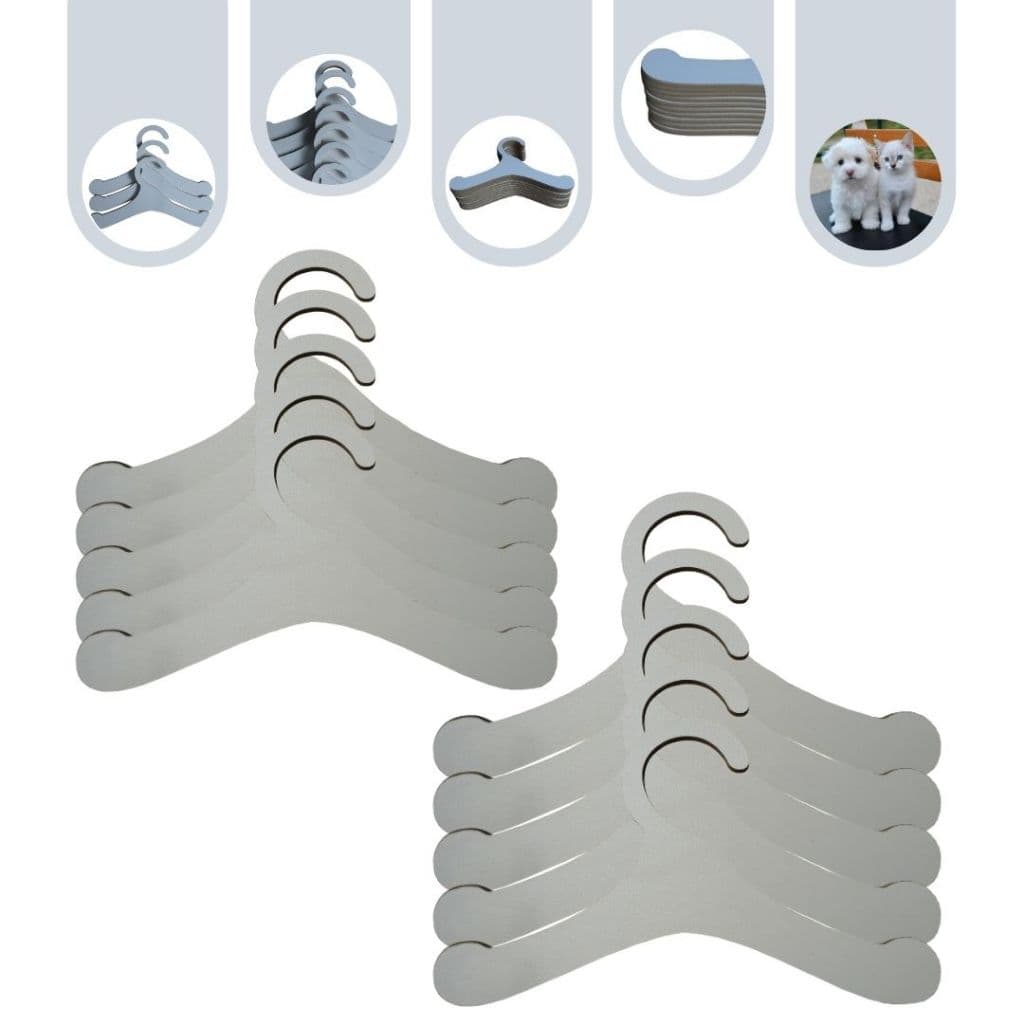 Kit Mini Cabide Roupeiro Vestuário Pet 10Un