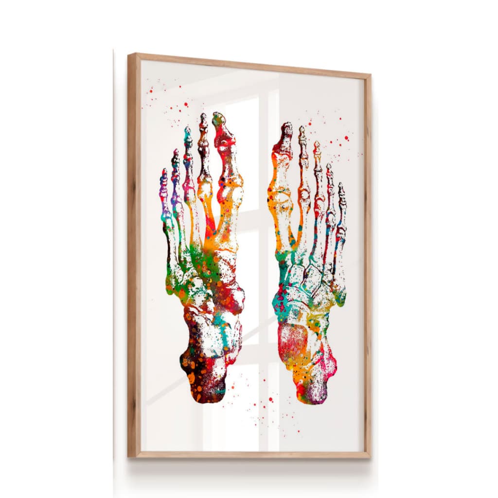 Quadro Decorativo Pés Podologia Fisioterapia Clínica Médica