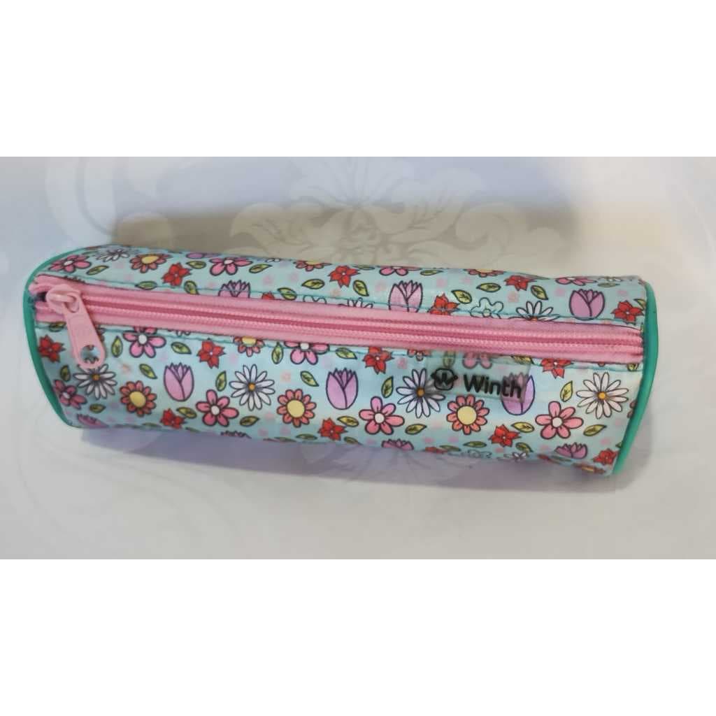 Estojo Estampado Florzinhas Com Zíper 21cmx10cm