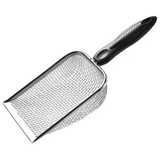 Pá Higiênica para Gatos Peneira de Areia Aço Inox