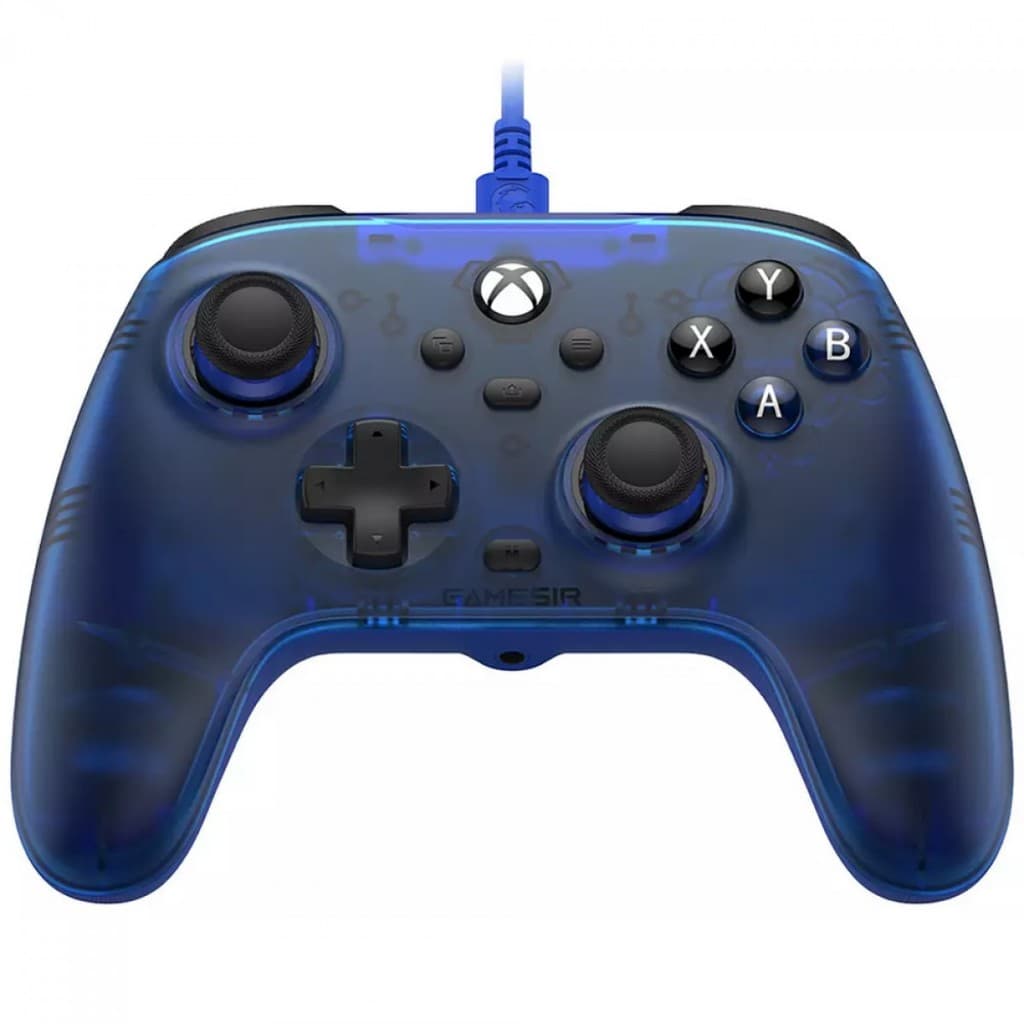 Controle Gamer Cube T7 Azul Escuro com Fio – Compatível com PC, Xbox One, Xbox Series X|S