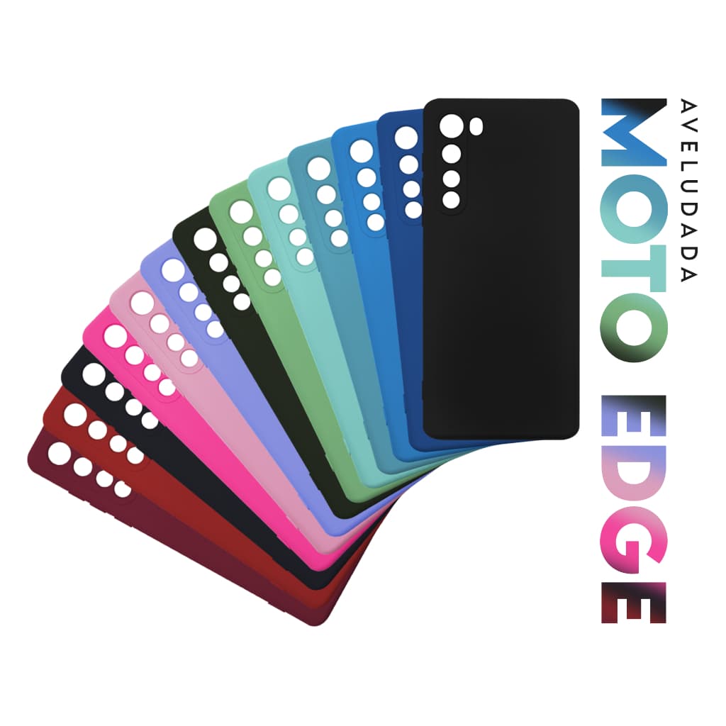 Capa Capinha Case Aveludada Motorola Moto Edge XT2063 tela. 6.7
