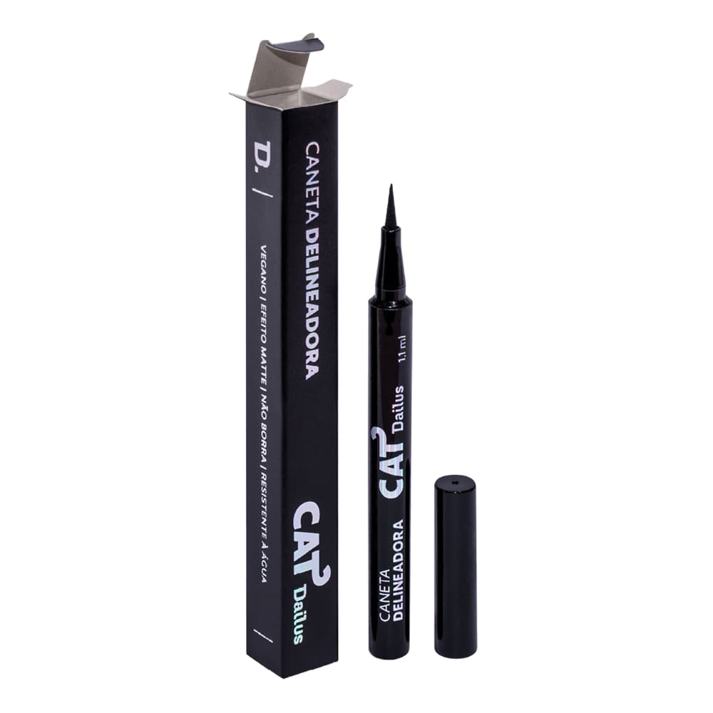 Caneta Delineadora Cat Ultra Preto 24h Dailus