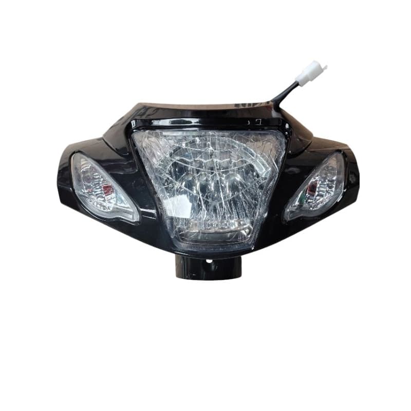 carenagem farol+farol completo 48v preto bike elétrica Souza