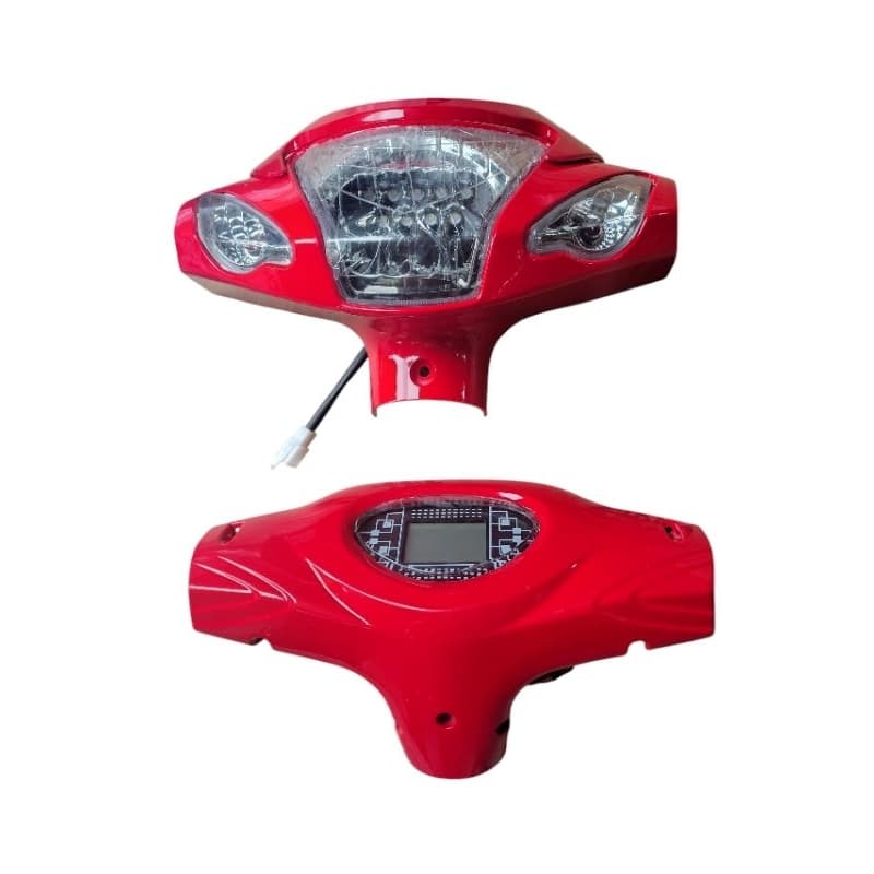 carenagem farol+carenagem painel vermelho 48v bike elétrica Souza
