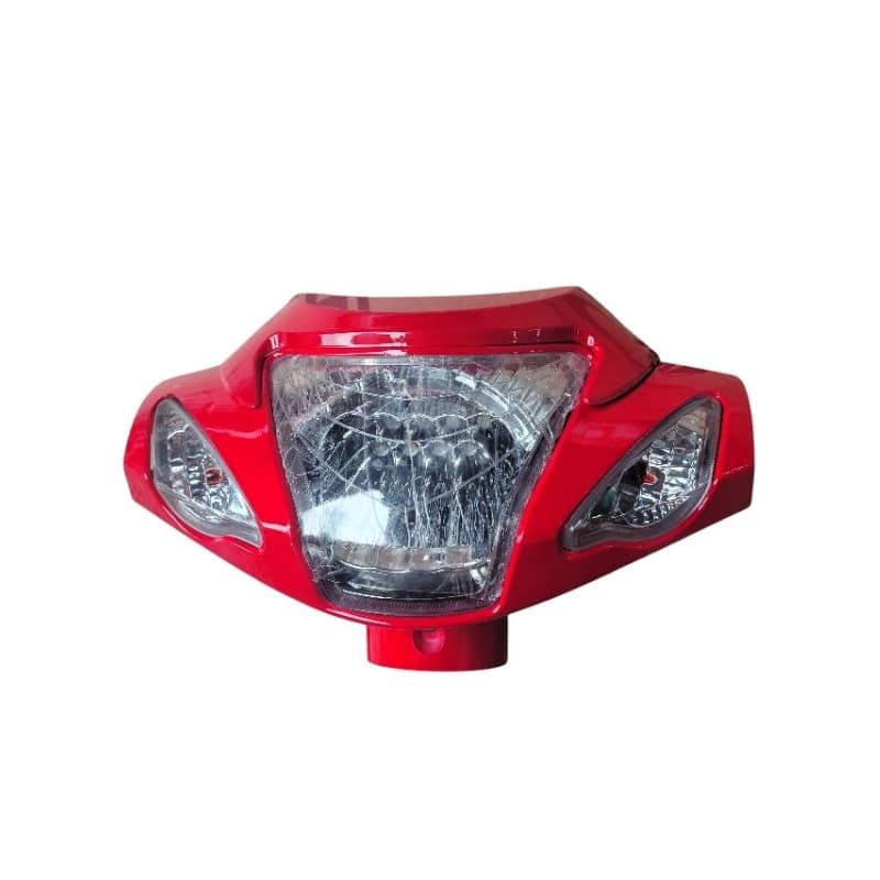 carenagem farol+farol 48v vermelho bike elétrica Souza
