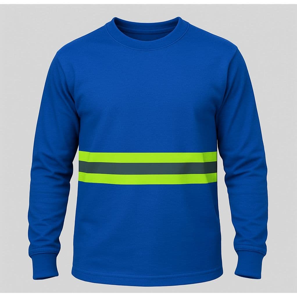 Camiseta Helanca faixa refletiva Uniforme Campo Obras Rodovia Sinalização