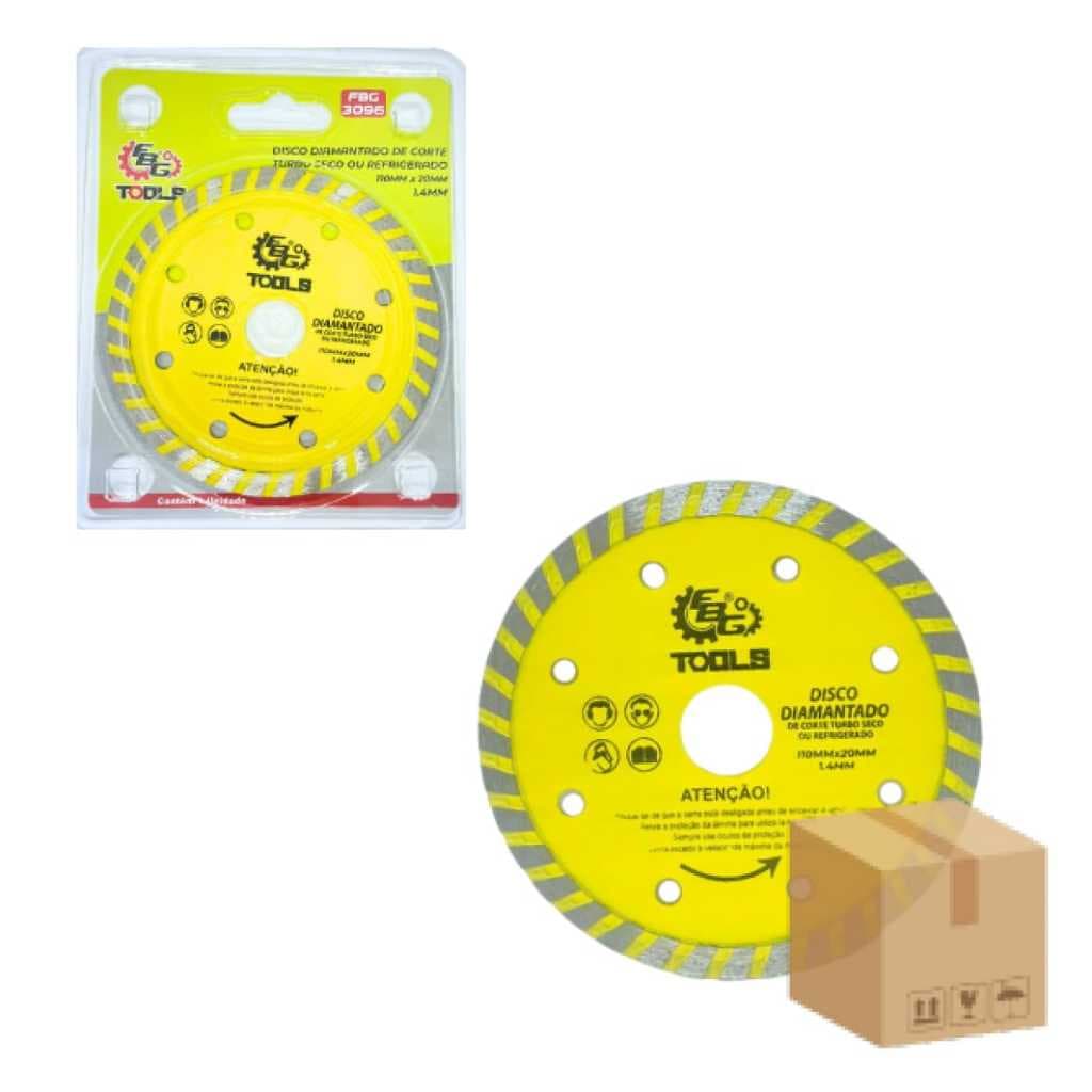 Kit Disco Diamantado de Corte TURBO SECO OU REFRIGERADO