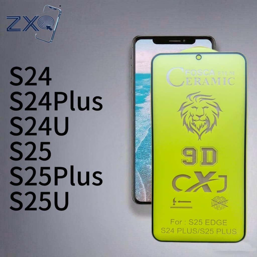 Película Fosca Cerâmica Flexível 9D Hidrogel  S25EDGE/S25FE/S24/S24PLUS/S24Ultra/S25/S25PLUS/S25Ultra