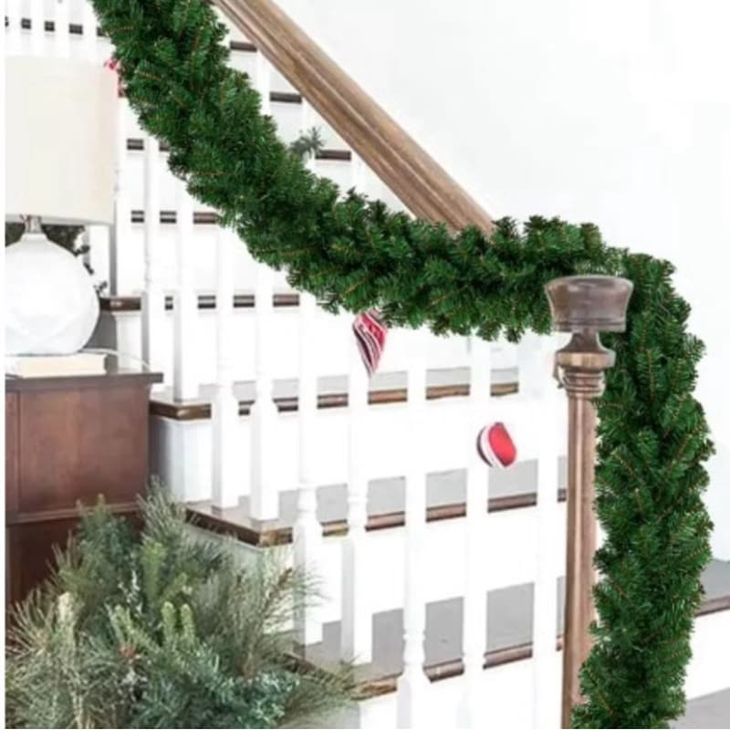 Festão Aramado Galhos Verde Cru Enfeite de Natal Rattan Decoração Natalina Ambientes Diversos - XL3227