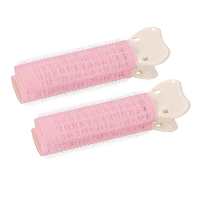 liweikeaa 2 Peças Rolo Calor Clipe Cabelo Franja Grampo Feminino Ferramenta Modeladora Para