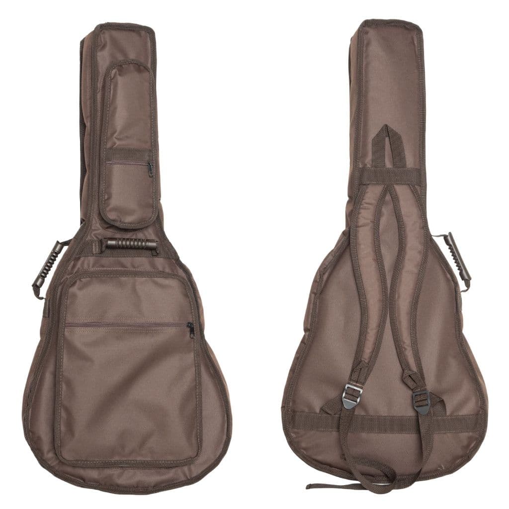 Capa Bag Violão Clássico Folk Luxo Marrom Acolchoado Bolso Cargo
