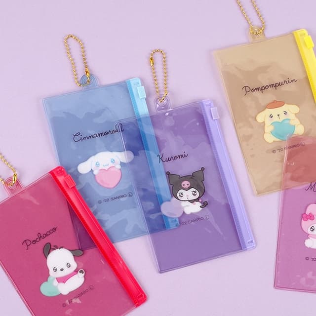 Necessaire transparente My Melody Cinnamorol Kuromi Pompompurin Estojo Original  Sanrio