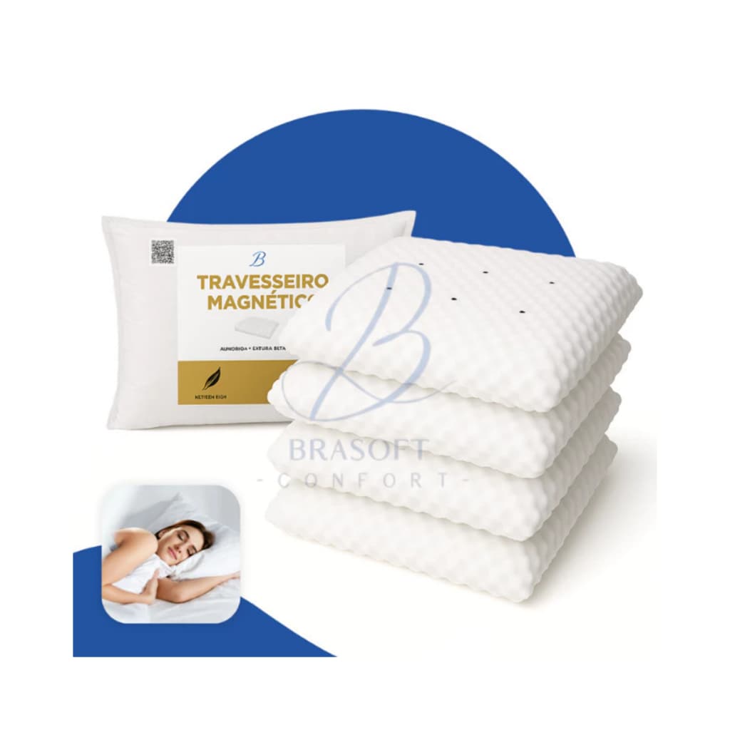 Travesseiro Magnetico Com Infravermelho Terapêutico Premium