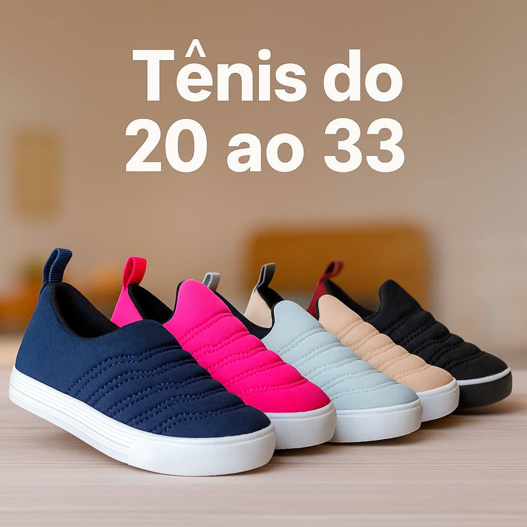 Tenis Infantil masculino feminino casual Calce Facil Unisex Confortavel