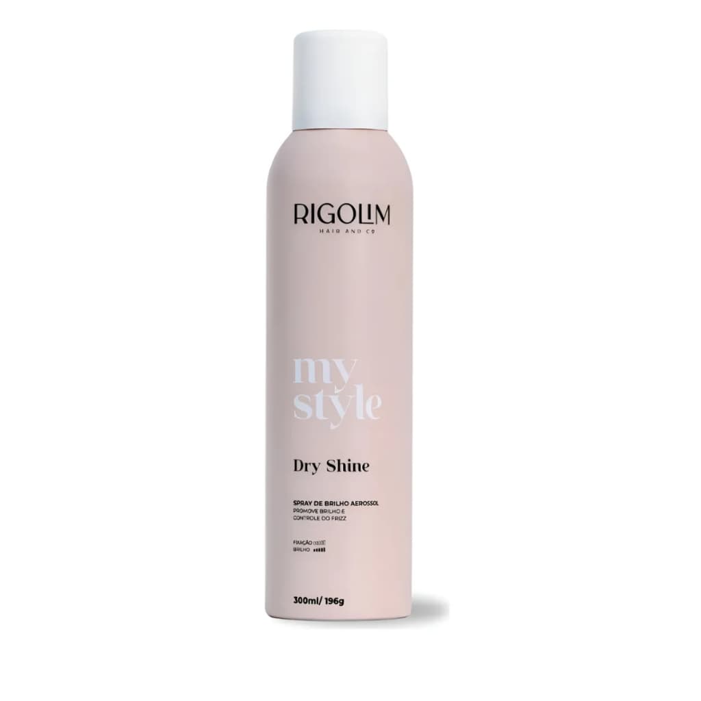 Spray de Brilho Iluminador Para Cabelo Dry Shine Rigolim 300ml