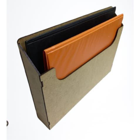 ORGANIZADOR DE PAREDE GRANDE HORIZONTAL 1 BAIA PARA ORGANIZAR PASTA CADERNO FICHAS