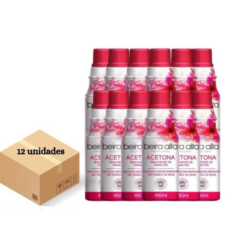 Caixa com 12 un Removedor de Esmalte Beira Alta 450ml