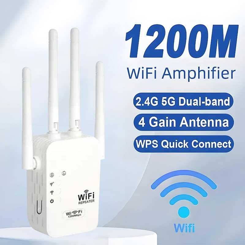 1200Mbps 5Ghz Repetidor Wifi Sem Fio 2.4G 5G Amplificador Sinal Extensor Roteador Booster Network-G8