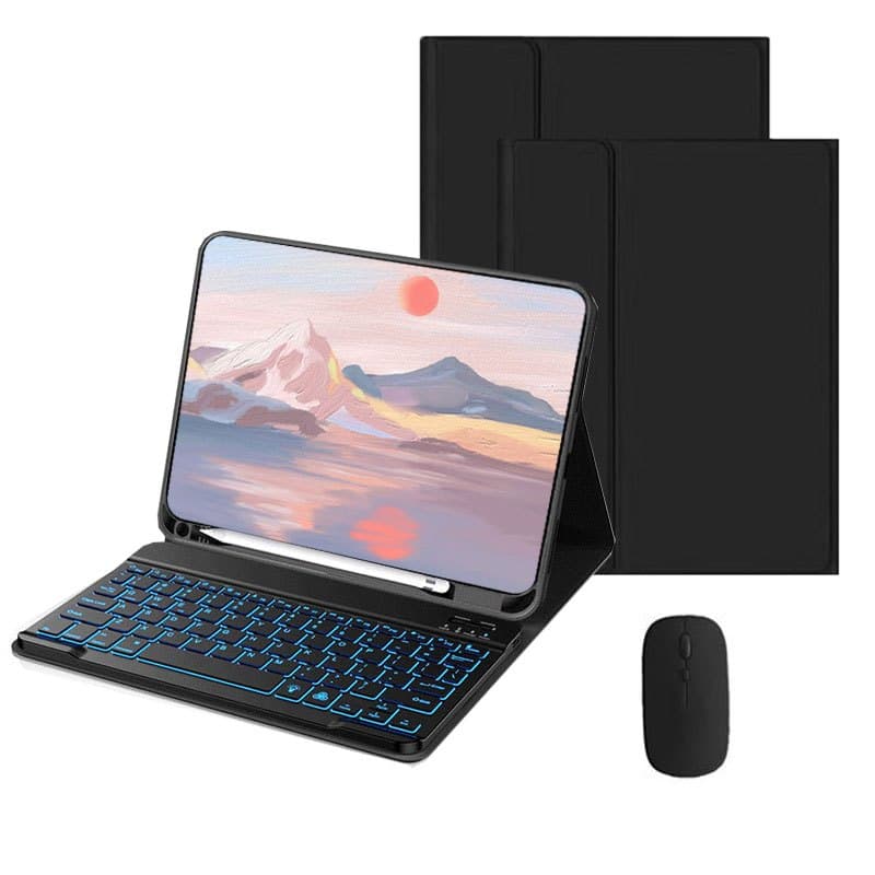 PulseOne Capa para Samsung Galaxy Tab S10Plus 12.4“/S9FE+/S9Plus/S8Plus/S7FE Com Teclado iluminadoABNT2 e mouse sem fio
