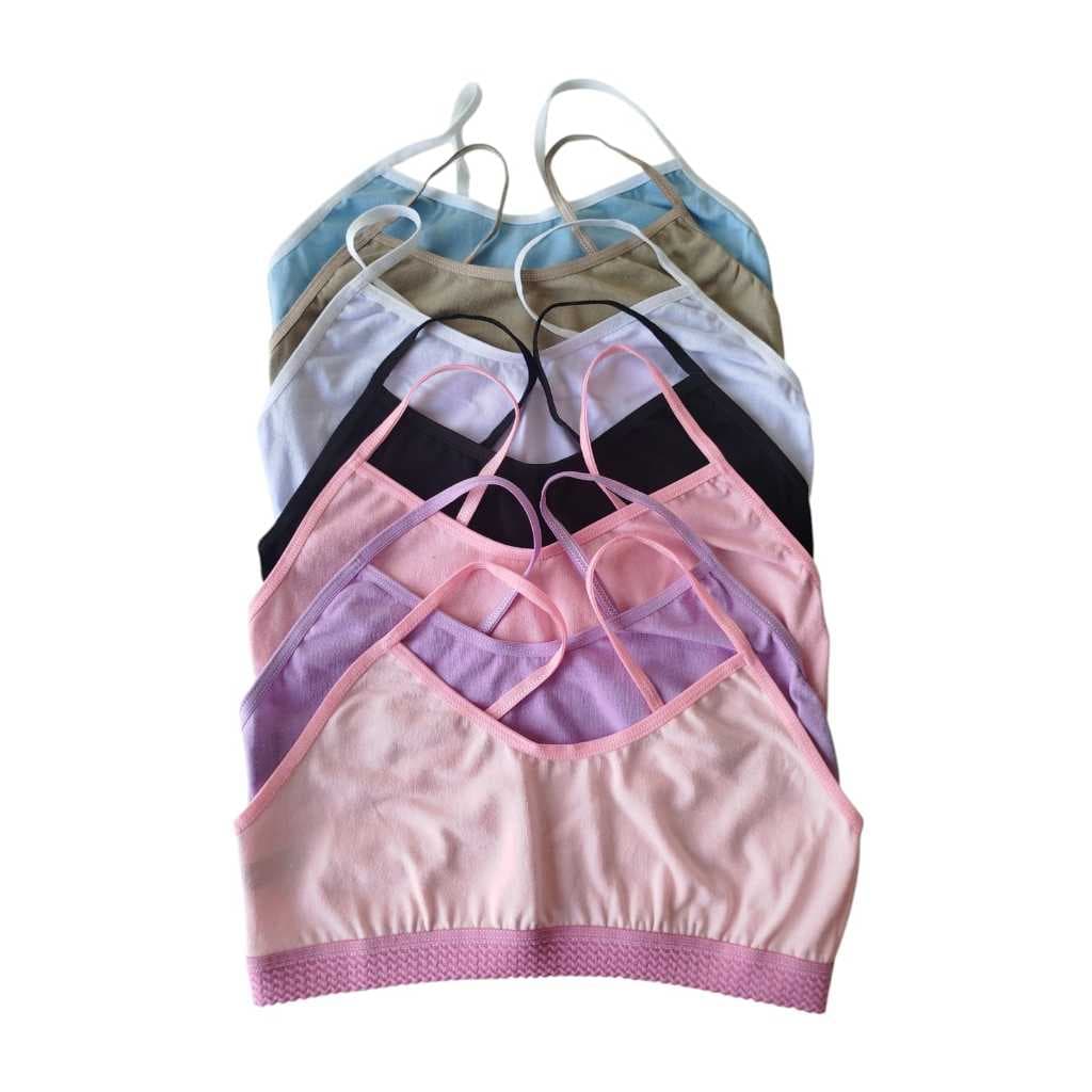KIT 2 TOP ADULTO ALÇA FINA CONFORTO E QUALIDADE COTTON