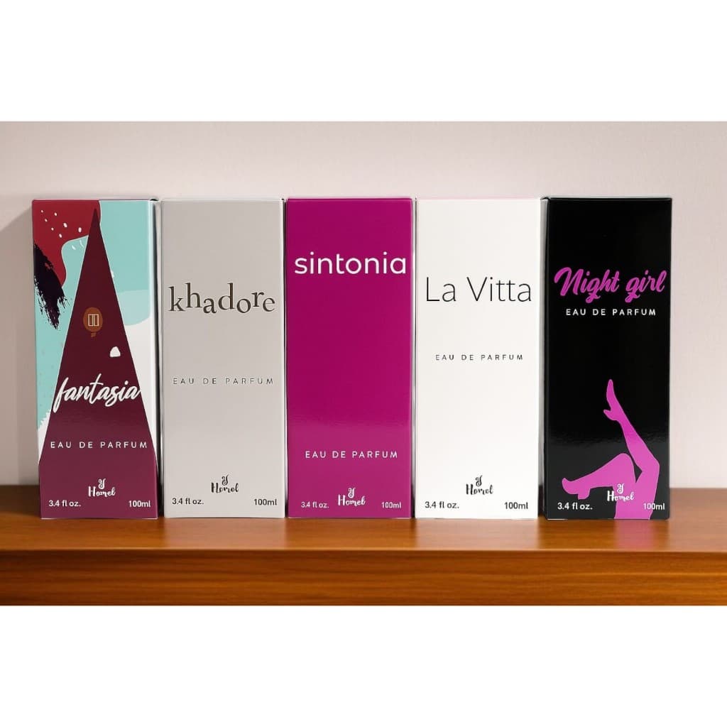 Perfume feminino kit 05 de 100ml cada