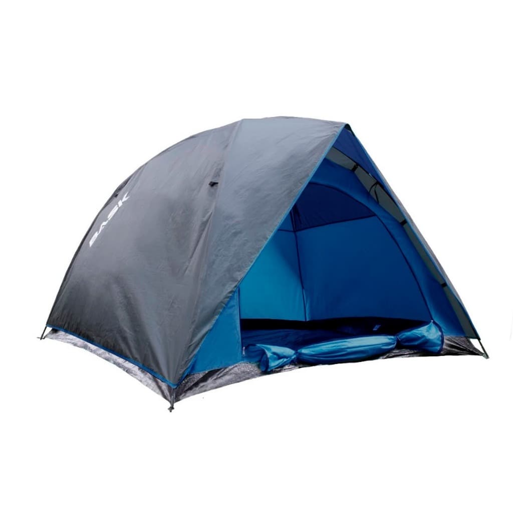 Barraca Camping 4 Pessoas À Prova D'água PU1500mm Tela Mosqueteira Camada Dupla Bask