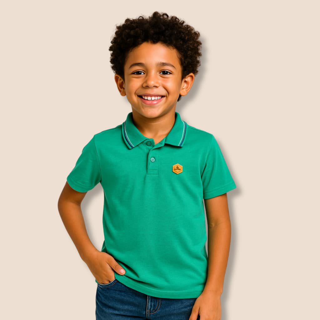 Camisa Polo Infantil em Algodão - Alta Qualidade