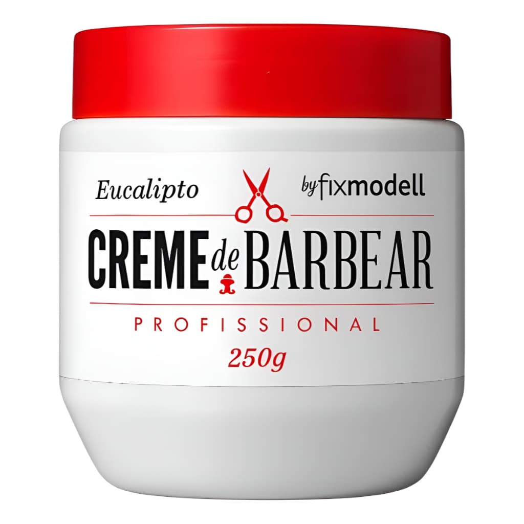 Creme de Barbear Fixmodell 250g Barba Perfeita com Hidratação e Maciez