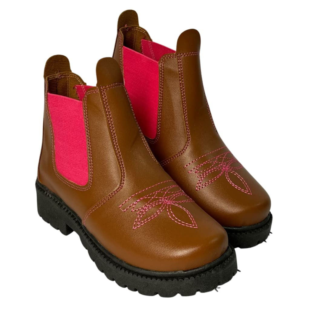 Bota botinha jequinha menina infantil do 20 ao 27 com elastico leve