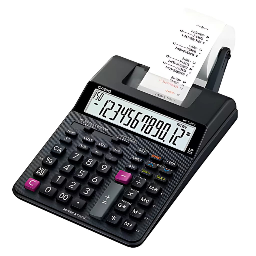 Calculadora Financeira Casio HR-150RC Eficiência Precisão Impressão Dupla Funções Completas Finanças